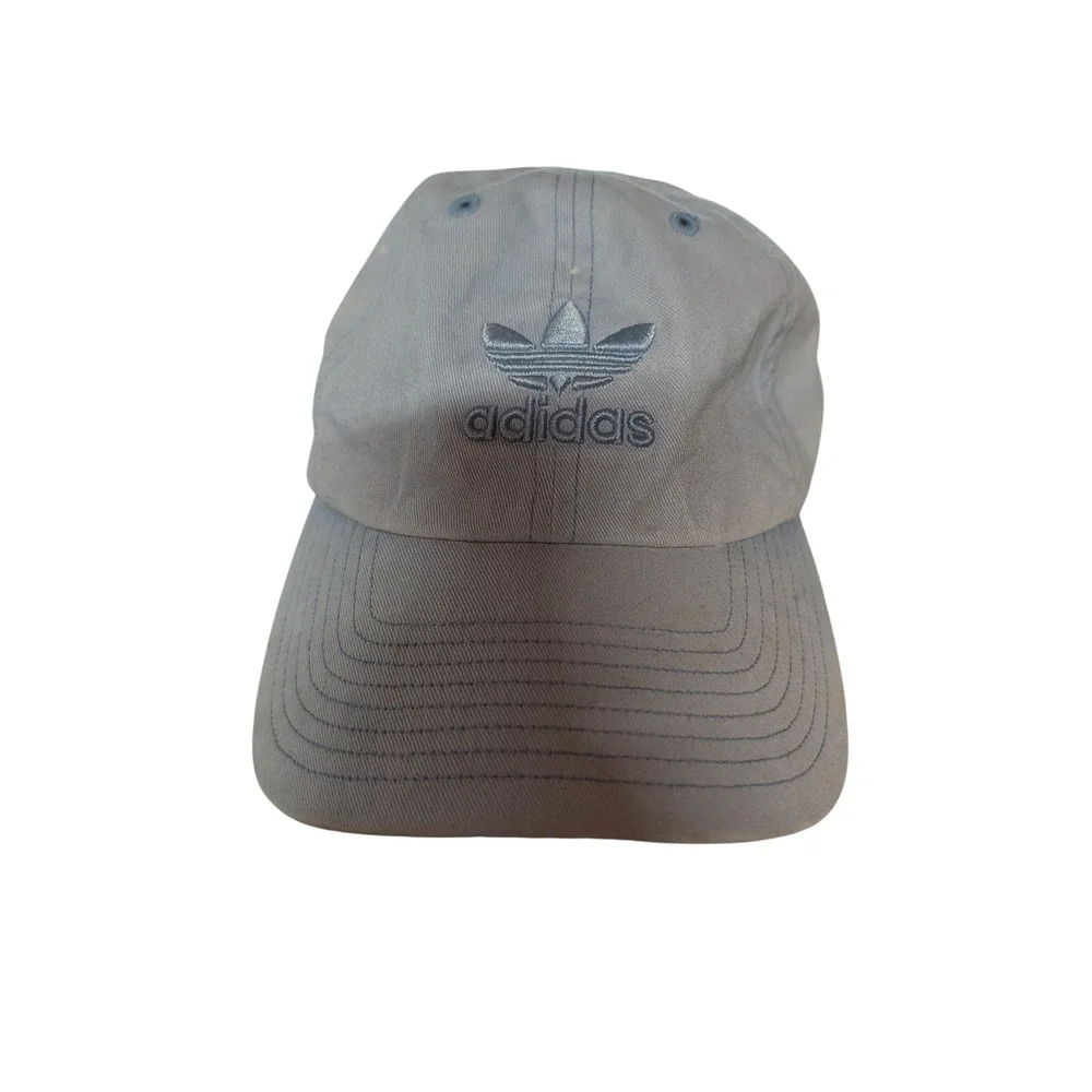 Adidas Originals Trefoil Baseball Cap Light Blue Embroidered Adjustable Dad Hat